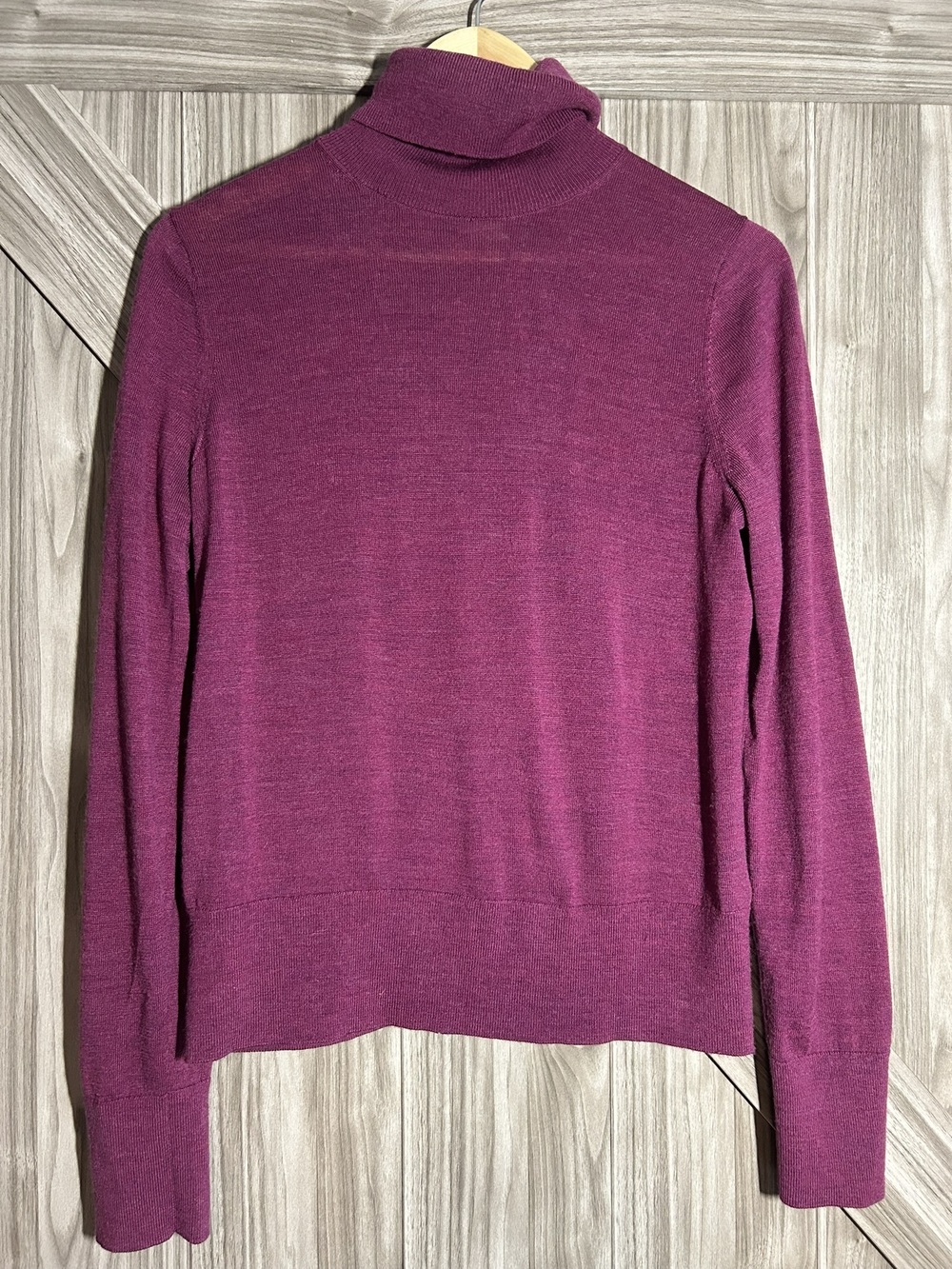 GAP Berry Merino Wool Turtleneck Sweater Size S